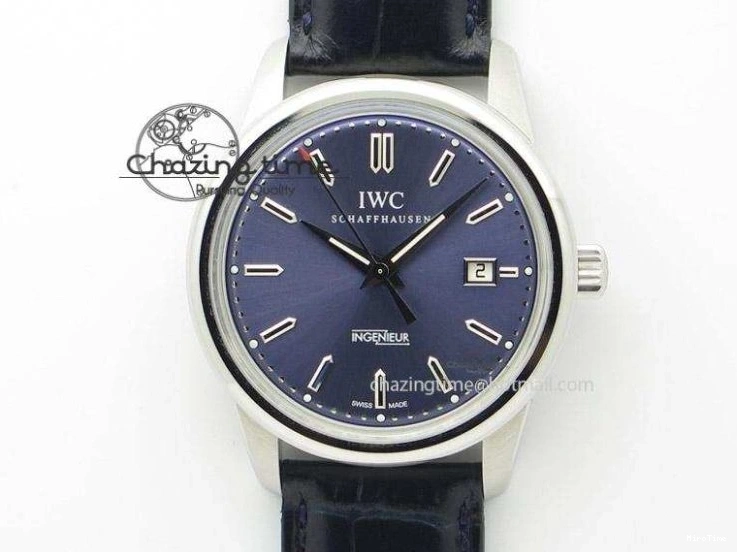 MIROTIME 0319 MoistureWicking Portofino Automatic RG IW356522 FKF 1:1 Best Edition Blue Dial on Black Croco Strap A 7109